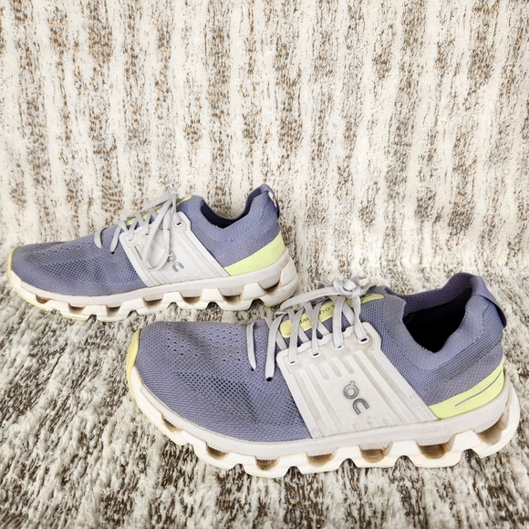 On Running "Cloudswift III 3" Sneakers Grey Gray Neon Yellow | Women's Size 9 - Picture 8 of 14